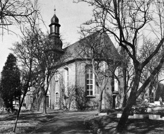 Friedhofskirche damals