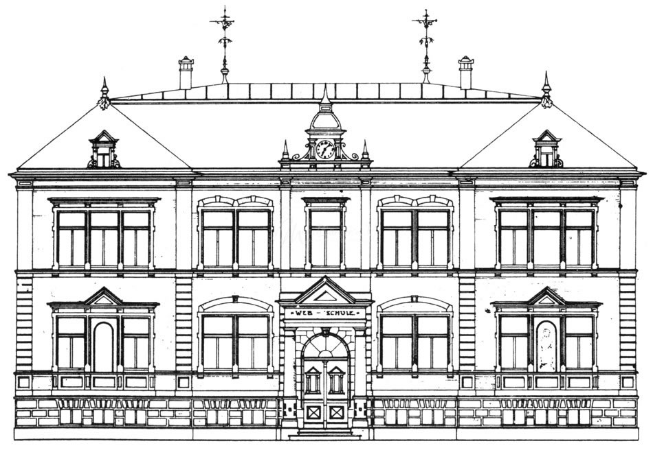 Main building 1898 - Original drawing